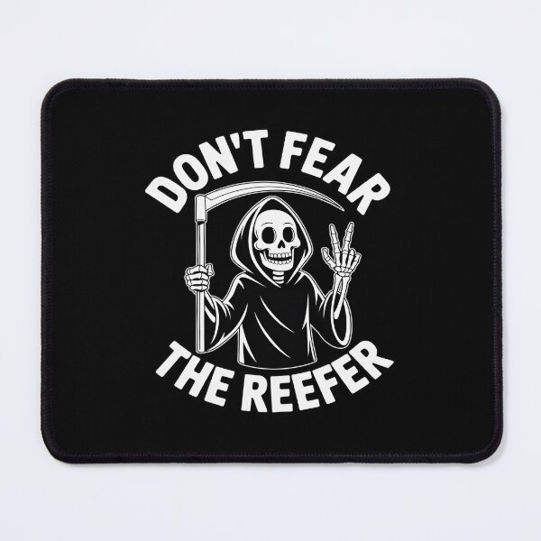 Item preview, Fear The Reefer Grim Reaper 420 Halloween Sarcastic Weed designed and sold by PeteHomenick.