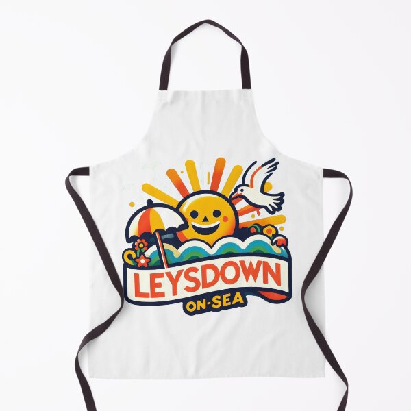 Item preview, Bright Leysdown-on-Sea Beach Design - Retro Seaside Art. designed and sold by The-T-In-Retro.