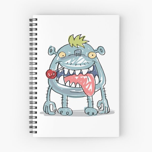 Item preview, Wild Blue Monster – Cartoon Scream designed and sold by cheloartes.