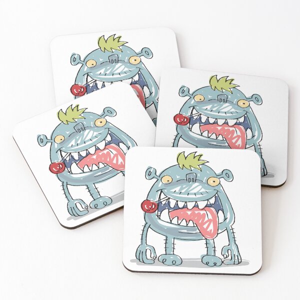 Item preview, Wild Blue Monster – Cartoon Scream designed and sold by cheloartes.