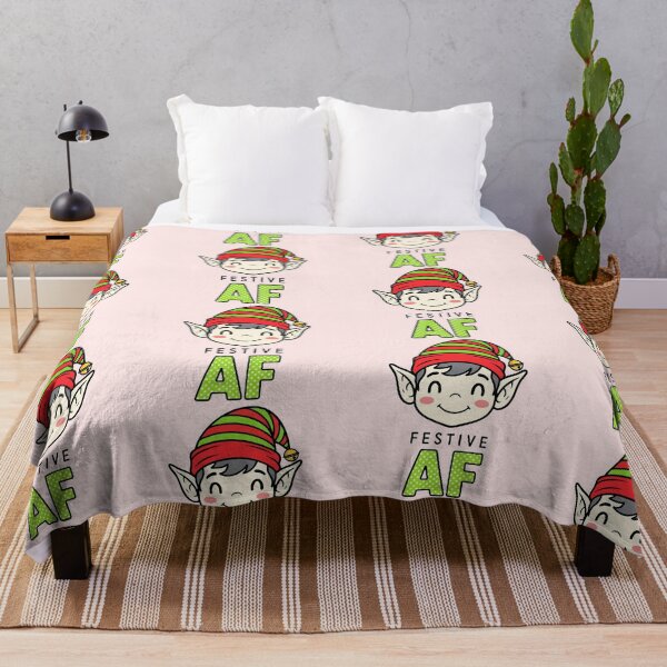 Item preview, Festive AF | Funny Christmas Elf Holiday Humor Design designed and sold by graphicnew.