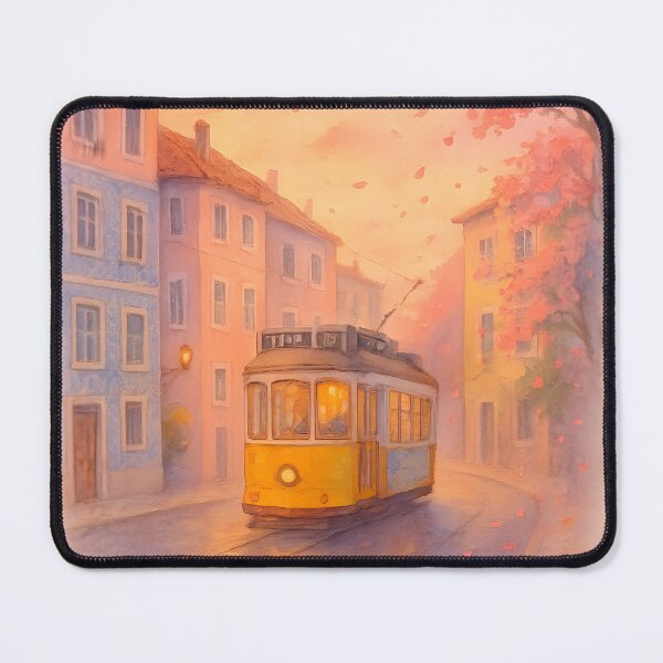 Item preview, LISBON TRAMWAY — Golden Tracks and Evening Whispers designed and sold by BumbleVee ☀️.