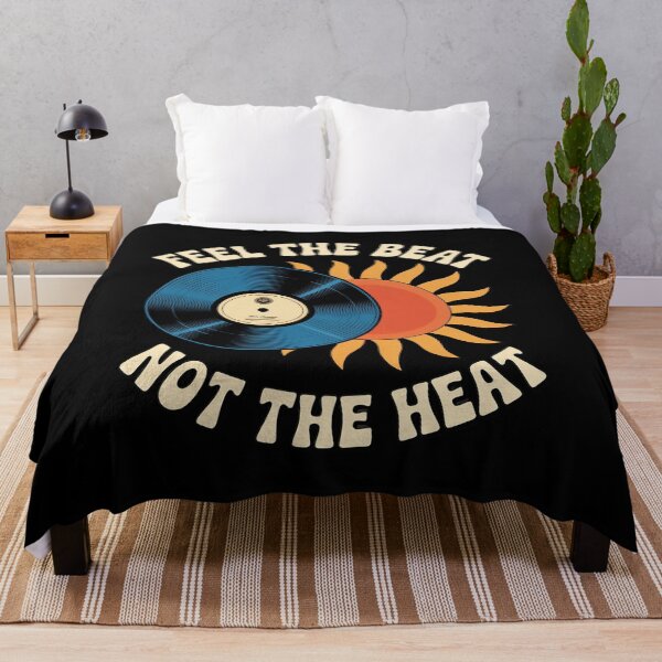 Item preview, Feel The Beat Not The Heat Party Crew Vinyl Sun designed and sold by PeteHomenick.