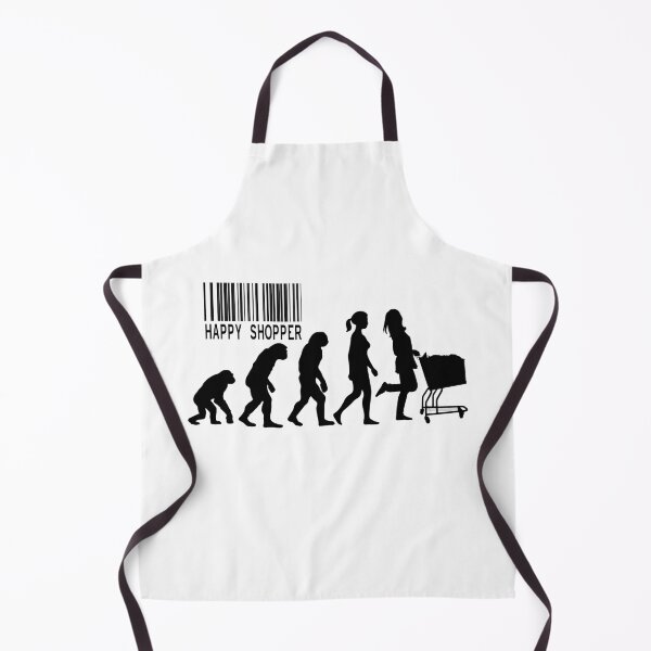 Item preview, Happy Shopper Funny Evolution Design – Women’s Shopping Parody Artwork designed and sold by Little Che.