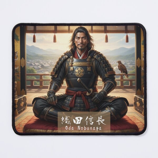 Item preview, Oda Nobunaga – The Calm Before Power | Japanese Warlord Art / 信長 ― 静寂の覇者 designed and sold by Mori-no-Akari.