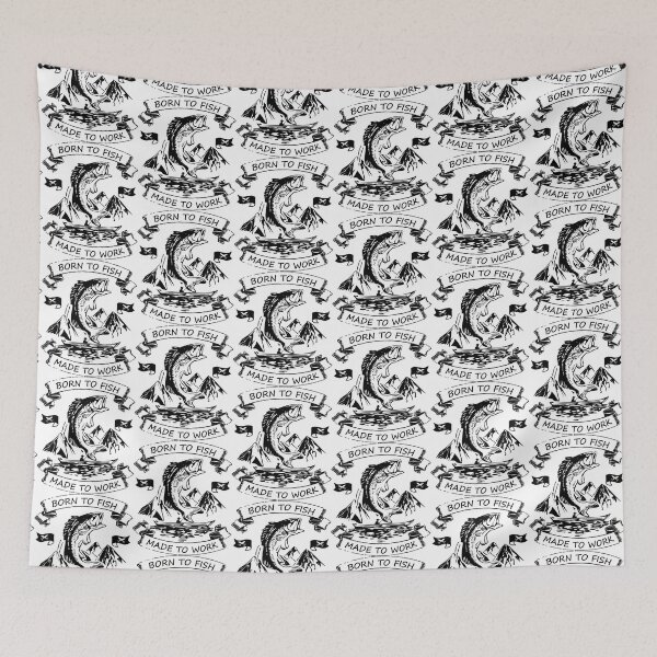 Item preview, Born To Fish Made To Work designed and sold by JRRTs.