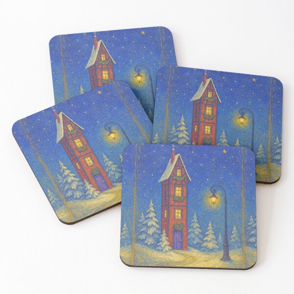 Item preview, Whimsical Christmas Houses designed and sold by Ewa Miller.