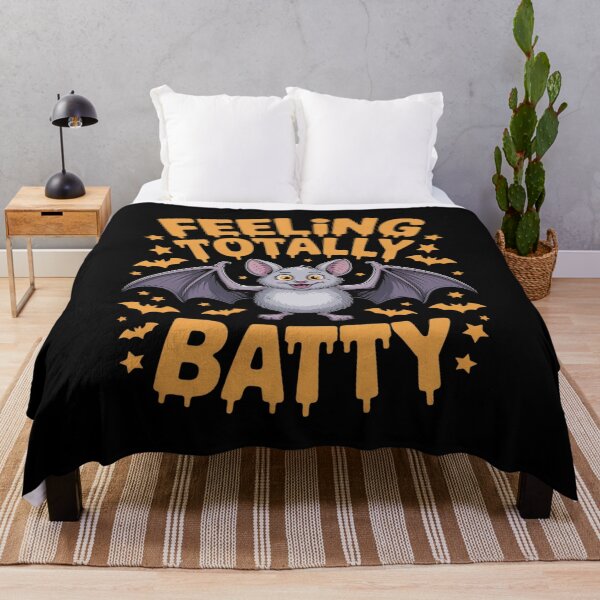 Item preview, Feeling Totally Batty - Funny Halloween Bat Pun designed and sold by PeteHomenick.