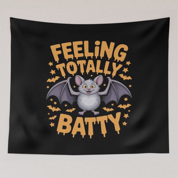 Item preview, Feeling Totally Batty - Funny Halloween Bat Pun designed and sold by PeteHomenick.