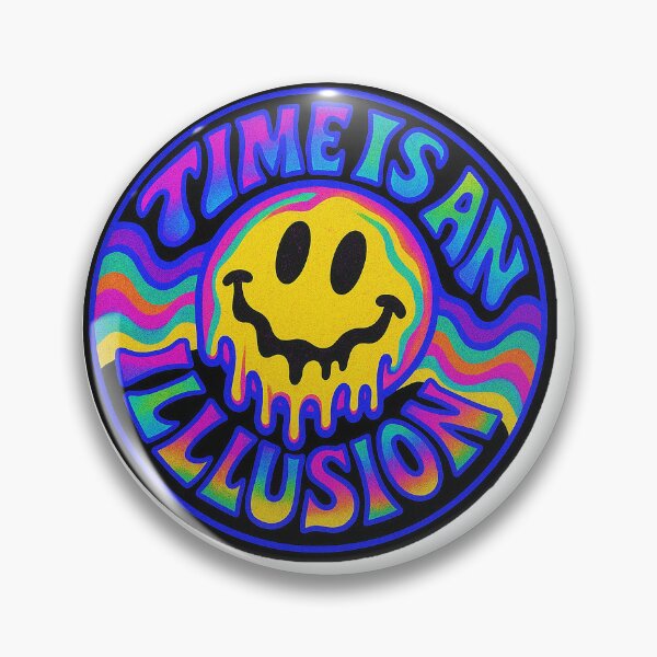 Item preview, Time Is An Illusion Psychedelic Clock (Black) By Hardly Sinn designed and sold by Hardly Sinn.