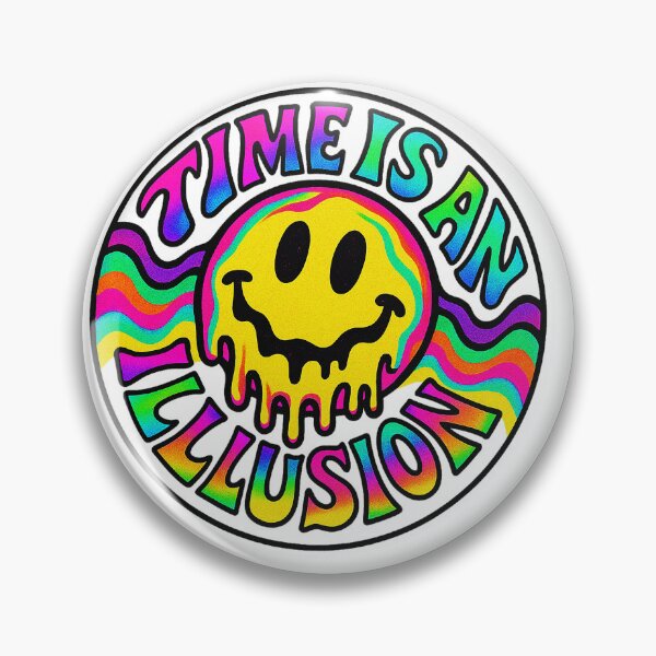 Item preview, Time Is An Illusion Psychedelic Clock (White) By Hardly Sinn designed and sold by Hardly Sinn.