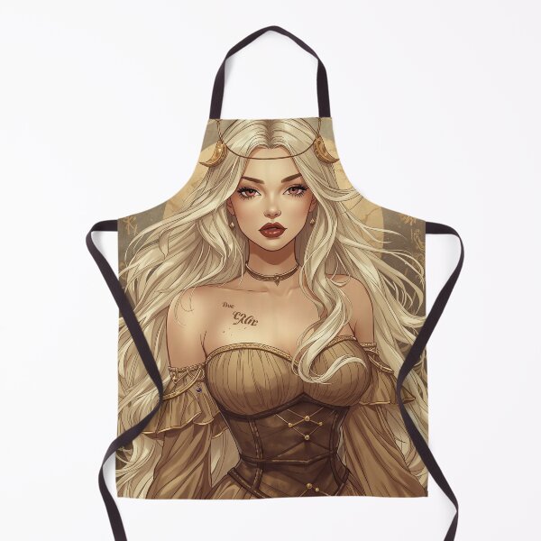 Item preview, Celestial Cottagecore Goddess – Fantasy Zodiac Enchantress with Flowing Hair designed and sold by MissSaylor.