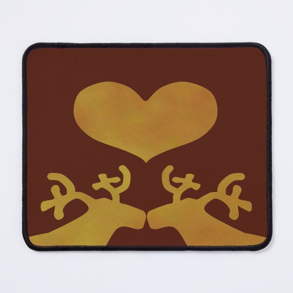 Item preview, Golden Reindeer couple on brown - Calm, Sensory-Friendly designed and sold by CreaTwinkles.