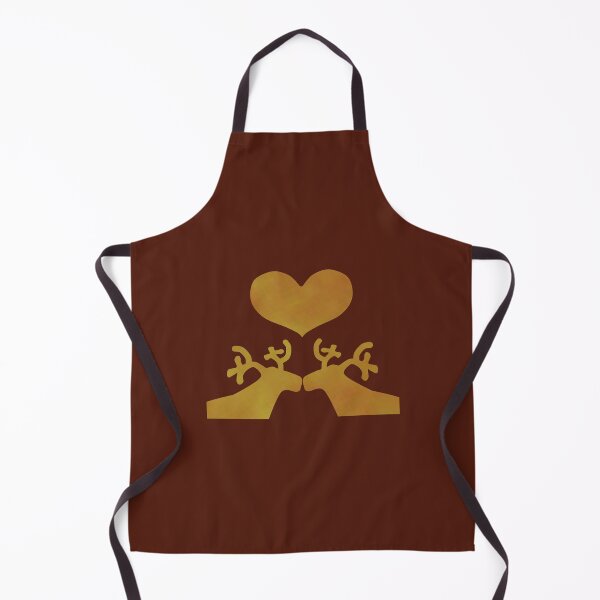Item preview, Golden Reindeer couple on brown - Calm, Sensory-Friendly designed and sold by CreaTwinkles.