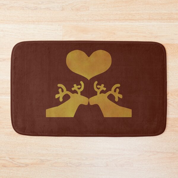 Item preview, Golden Reindeer couple on brown - Calm, Sensory-Friendly designed and sold by CreaTwinkles.
