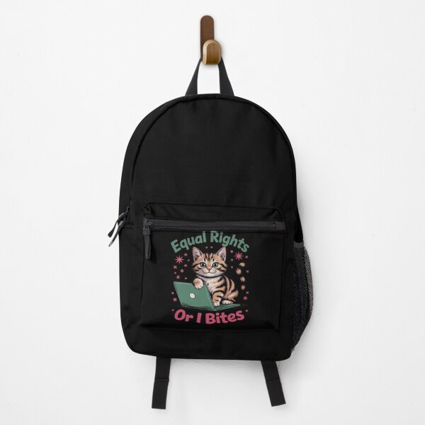 Item preview, Feminist Cat Equal Rights Or I Bites Cat Kitty Lover designed and sold by PeteHomenick.