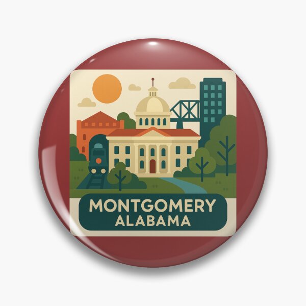 Item preview, Montgomery Alabama  designed and sold by Broken Antler Designs .