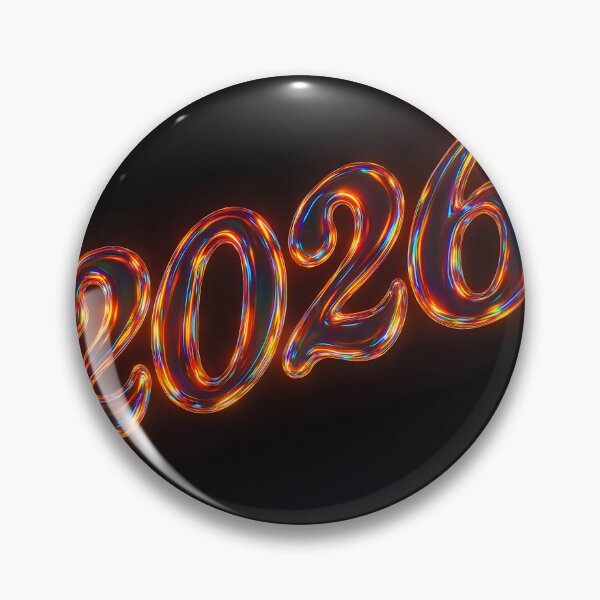 Item preview, Neon Futuristic 2026 – Glowing Year Number on Black Background designed and sold by EmeraldeaDesign.