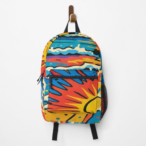 Item preview, “Pop Art Sunset” – Explosion of Colors & Positive Energy designed and sold by ArtPrintDeLuxe.
