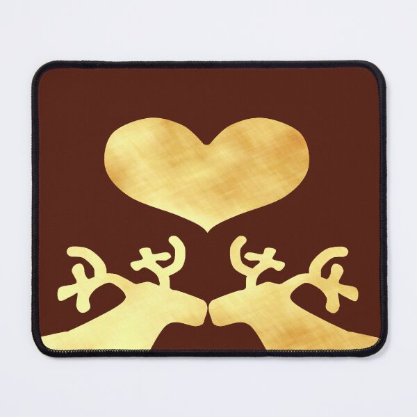 Item preview, Golden Reindeer couple on brown - Calm, Sensory-Friendly designed and sold by CreaTwinkles.