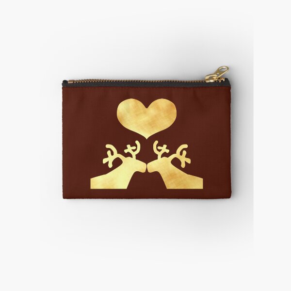 Item preview, Golden Reindeer couple on brown - Calm, Sensory-Friendly designed and sold by CreaTwinkles.