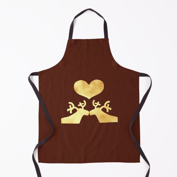 Item preview, Golden Reindeer couple on brown - Calm, Sensory-Friendly designed and sold by CreaTwinkles.