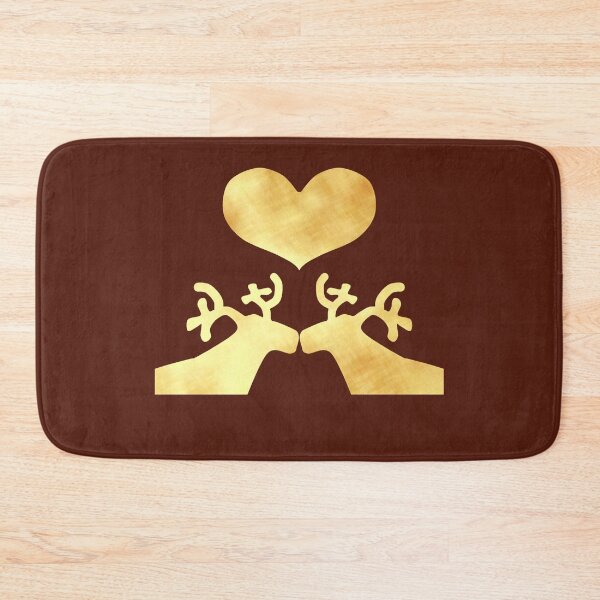 Item preview, Golden Reindeer couple on brown - Calm, Sensory-Friendly designed and sold by CreaTwinkles.