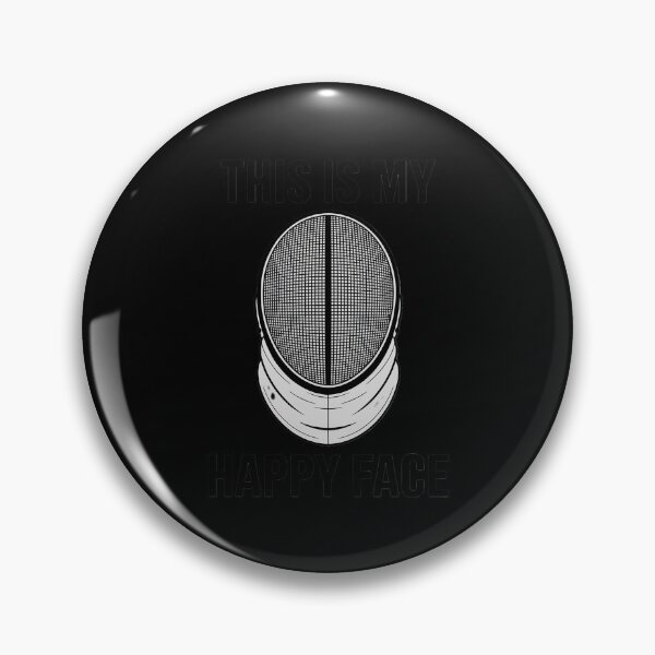 Item preview, Fencer Fencing Mask This Is My Happy Face Epee Sword Fight designed and sold by PeteHomenick.