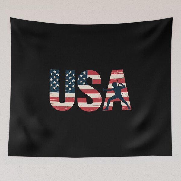 Item preview, Fencer USA American Flag designed and sold by PeteHomenick.