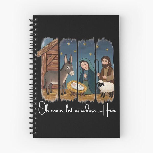 Item preview, Nativity Oh Come Let Us Adore Him Christian Christmas Design designed and sold by MTJ-Mushrooms.