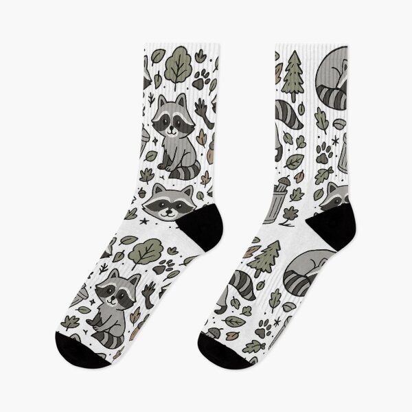 Item preview, Cute Raccoon Forest Pattern – Adorable Woodland Animal Design designed and sold by Jocamedahub.