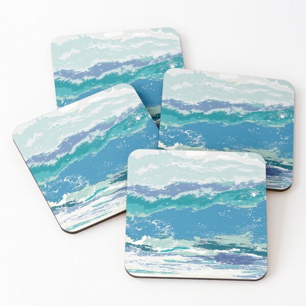 Item preview, Ocean Surf Sticker — Coastal Art designed and sold by iampaulmorris.