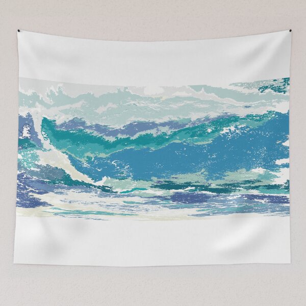 Item preview, Ocean Surf Sticker — Coastal Art designed and sold by iampaulmorris.