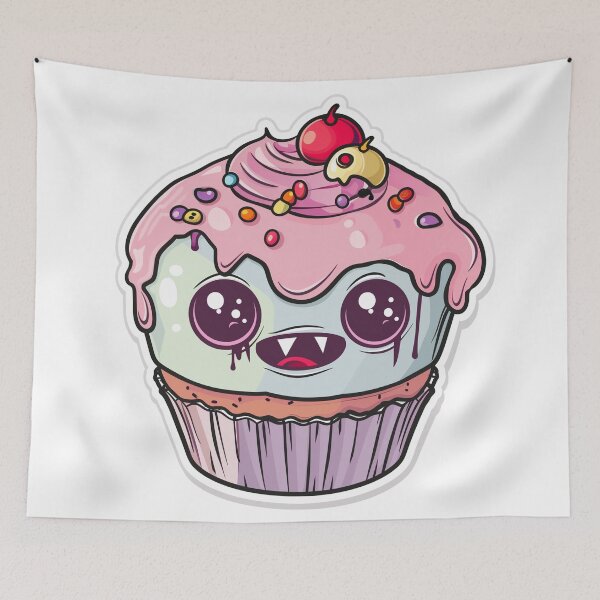 Item preview, Creepy Cute Monster Cupcake designed and sold by RBCreates.