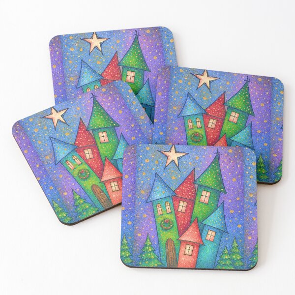 Item preview, Whimsical Christmas Houses designed and sold by Ewa Miller.