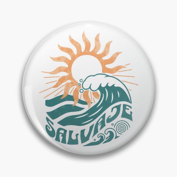 Item preview, Surf Salvaje-Sun shining with waves designed and sold by Surf-Salvaje.