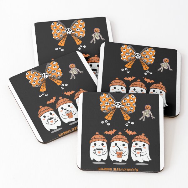 Item preview, Happy Halloween – cute ghost cafe designed and sold by almapink.