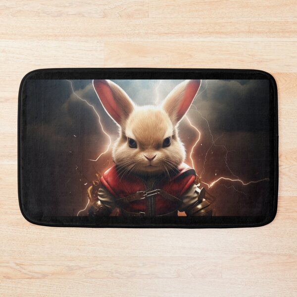 Item preview, Enraged, Super Saiyan Bunny summons golden lightning, becoming the Ultimate Apex Predator in a fiery landscape designed and sold by Epsydon Designers.