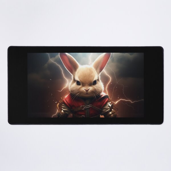 Item preview, Enraged, Super Saiyan Bunny summons golden lightning, becoming the Ultimate Apex Predator in a fiery landscape designed and sold by Epsydon Designers.