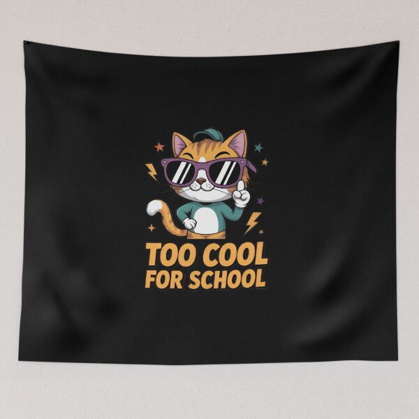 Item preview, Too Cool for School Cat designed and sold by Celebrate & Sparkle.