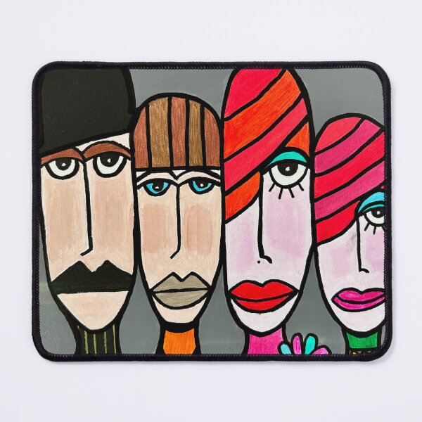 Item preview, Colorful Pop Art Family – Original Art Design | Fun and Creative Gift designed and sold by CathPainting.