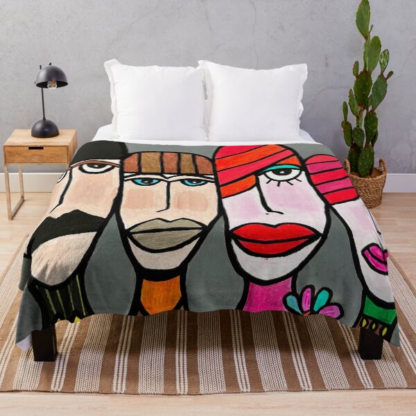 Item preview, Colorful Pop Art Family – Original Art Design | Fun and Creative Gift designed and sold by CathPainting.