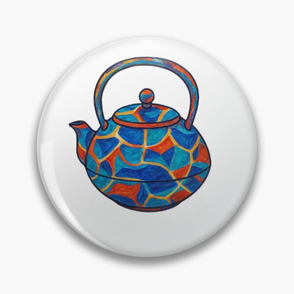 Item preview, Abstract Mosaic Teapot Illustration designed and sold by Pacika.