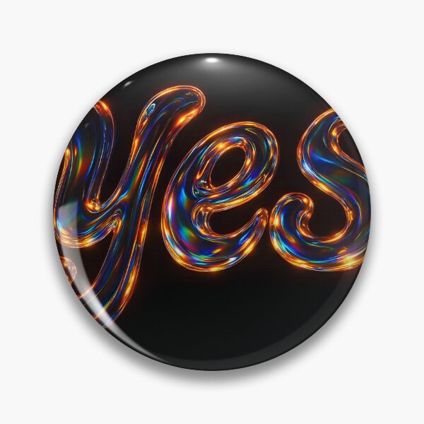 Item preview, Futuristical Glowing YES Text – Neon Typography Design designed and sold by EmeraldeaDesign.