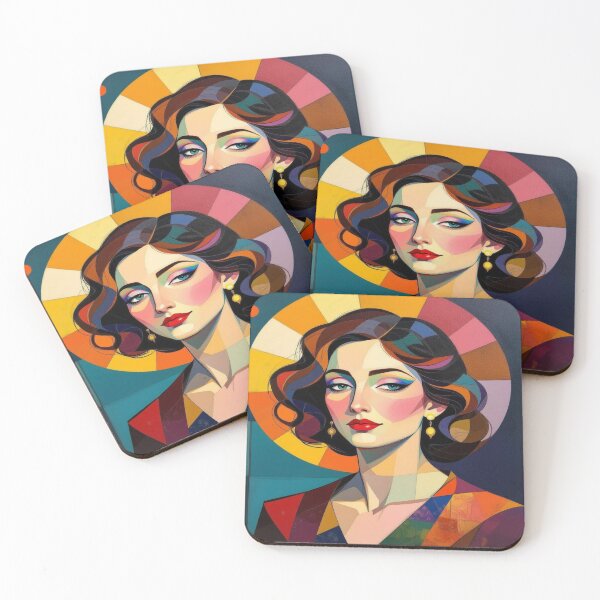 Item preview, Abstract Portrait of a Dreamer – Complicated & Dreamy, where Colors meet Thoughts designed and sold by FotoworldEdel.