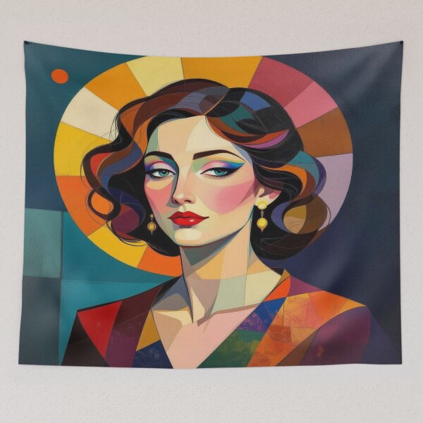 Item preview, Abstract Portrait of a Dreamer – Complicated & Dreamy, where Colors meet Thoughts designed and sold by FotoworldEdel.