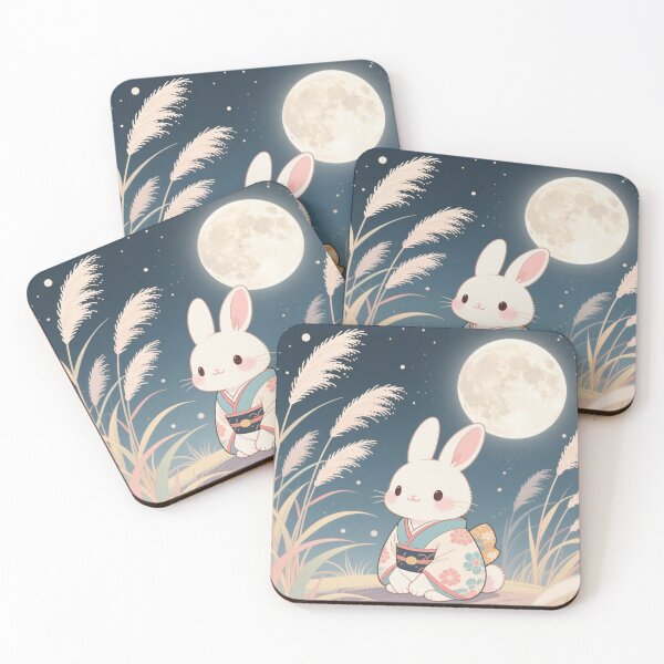 Item preview, Whimsical Moonlit Rabbit designed and sold by yukina-shop.