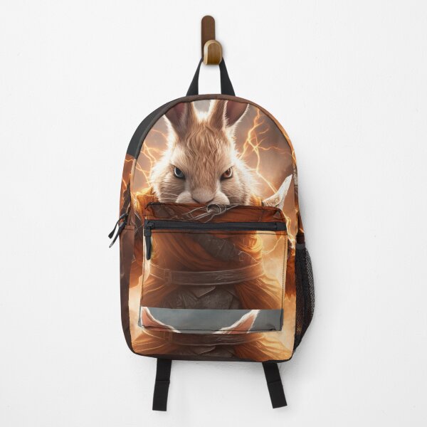 Item preview, Enraged, Super Saiyan Bunny summons golden lightning, becoming the Ultimate Apex Predator in a fiery landscape designed and sold by Epsydon Designers.