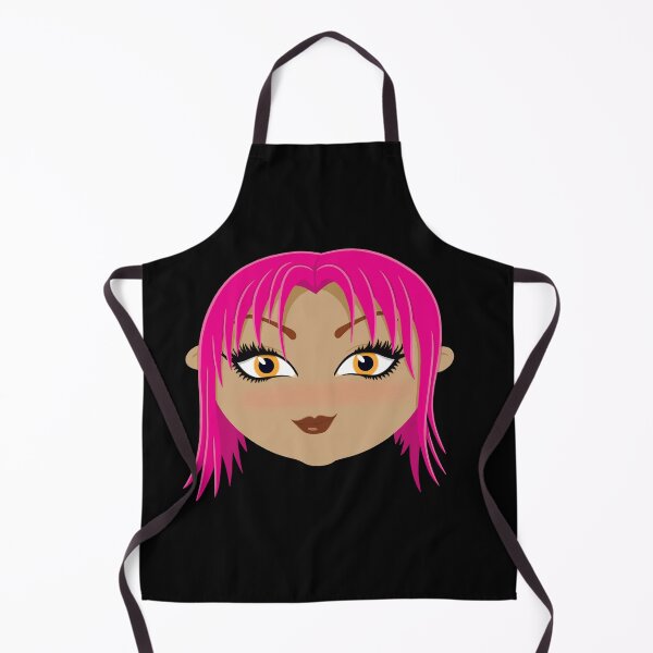 Item preview, Djoli Djoli Doll pink and yellow white skin black background designed and sold by EyeTrickster.