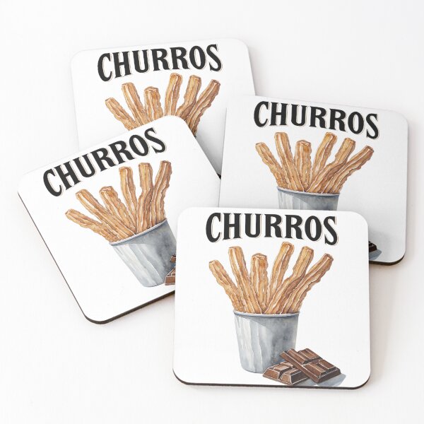 Item preview, Watercolor Churros and Chocolate — Spanish Sweet Snack Food Art designed and sold by Colorful-Garden.
